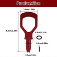 thumbnail image 3 of Aluminum Billet Auto Replacement Modification Decoration Auto Oil Dipstick Pull Handle Engine Oil Pullhandle Red, 3 of 5