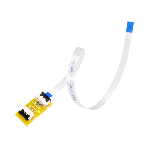 A Type Flexible Flat Cable and Flip Up to Mount Extend Adapter Kit, 6 Pin 0.5mm Pitch 200mm FFC for Electronic,laptop