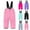 Pink, variant on ATOGUTA Kids Waterproof Snow Pants Thick Waterproof Snow-proof Outdoor Sports Daily Winter And Warm Ski Pants for Boys Girls Size 2T-12, Hot Pink