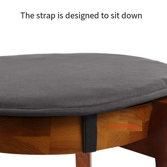 Round Chair Seat Pads, 2 Pcs Circular Waterproof Cushions for Indoor Outdoor Garden Dining Office Coffee Shop C