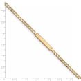 thumbnail image 3 of 14k Yellow Gold Cuban Link Name Bar Identification Id Bracelet, 3 of 7