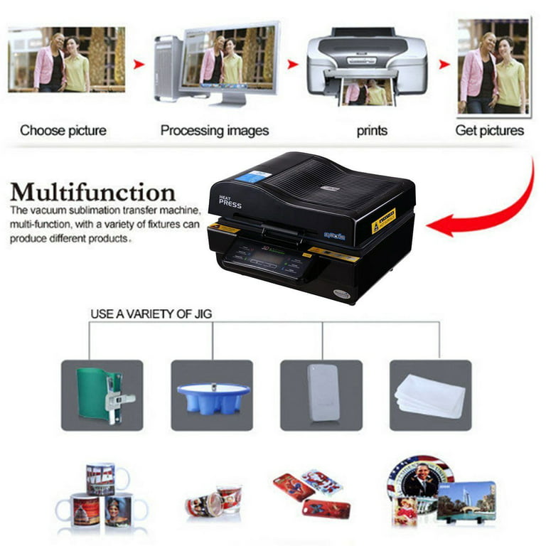 3D Vacuum Heat Transfer Press Sublimation Machine – The DIY Outlet