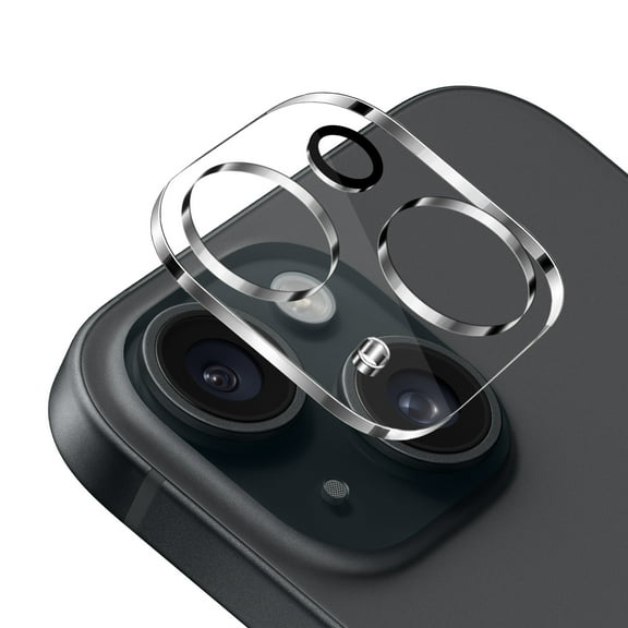 XPM for Apple iPhone 15 Camera Lens Protector HD Clear Back Camera Protector Tempered Glass, Case Friendly, Ultra-Thin, Easy Installation Cover for iPhone 15 (Clear)