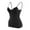 Black, variant on Einccm Women's Built-in Bra No Wire Camisole Tank Top with Chest Pad, Solid Color Comfortable Pajama Top for Sleepwear Loungewear Casual Home Wear and Nightwear