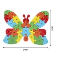 thumbnail image 1 of Juguetes de rompecabezas para niños, bloques de construcción de madera, juguetes 26, alfanuméricos en inglés, Ilustración, 70 puntos, 1 of 1