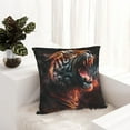 thumbnail image 6 of Honeii Cool Tiger Print Throw Pillow, Square Decorative Pillow Forms Soft Fluffy Plump Pillow Decorative Pillow Inserts,Couch Pillows-16"x16", 6 of 7