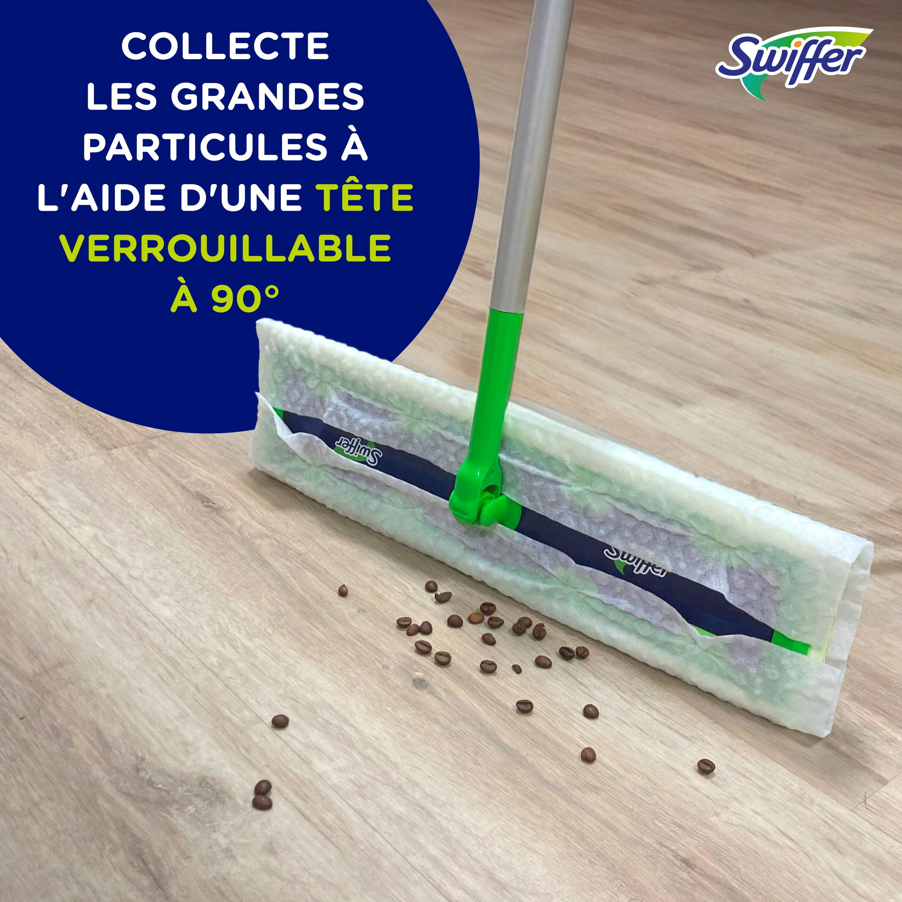 Swiffer Sweeper XL 2-in-1 Dry + Wet Floor Mopping and Sweeping Kit, Multi-Surface Kit for Floor Cleaning, Kit Includes 1 XL Sweeper, 8 XL Dry Sweeping Cloths, 2 XL Wet Mopping Cloths, 1KIT