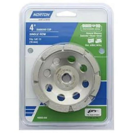 Ali Industries 241434 4 in. 24-Grit Single Row Diamond Cup Wheel