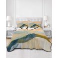 thumbnail image 2 of Twin XL Quilt Bedding Set, Mountain Reversible Summer Quilt 3 Pieces, Farmhouse Vintage Abstract Natural Scenery Lightweight Bedspreads Coverlets with 2 Pillow Shams for All Seasons, 2 of 5