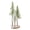 D, variant on OIUR Mini Christmas Tree Artificial Bottle Brush Tree with Wooden Base Small Snow Frost Flocked Pine Tree for Winter Tabletop Home Decor