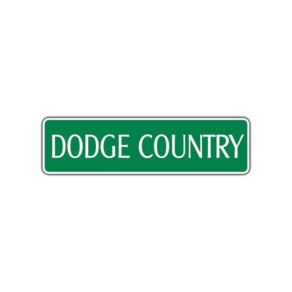 Dodge Country Street Sign Car Truck Hot Rod Nascar Garage Wall Decor Gift 4x13.5