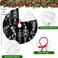 thumbnail image 5 of Skull Halloween Christmas Tree Skirt 36 Inches, Retro Skeleton Abstract Art Xmas Trees Skirt Mat Cover Decorations for Holiday Party Indoor Outdoor, 5 of 9