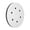 Black, variant on Sponge Sanding Cushion Pad - 6-Hole Soft Interface Buffer Plate for Pneumatic & Electric Sanders, 5.9 inches / 150 mm Diameter for Smooth Polishing