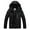 Black, variant on Man's Warm Waterproof Windbreaker Hooded Raincoat Snowboarding Jackets