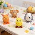 thumbnail image 2 of HuiXinOu 4pcs Plastic Easter Pet Ornaments Decorative Figurines for Home Office Tabletop Easter Holiday Decor, 2 of 6