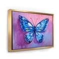 thumbnail image 4 of Ancient Blue Butterfly I 20 in x 12 in Framed Painting Canvas Art Print, by Designart, 4 of 5