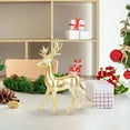 thumbnail image 5 of Gold Reindeer Christmas Desktop Decoration Indoor Plastic Large Christmas Reindeer Decor Statue Realistic hand-polished texture Gifts for Family and Friends (14IN), 5 of 5