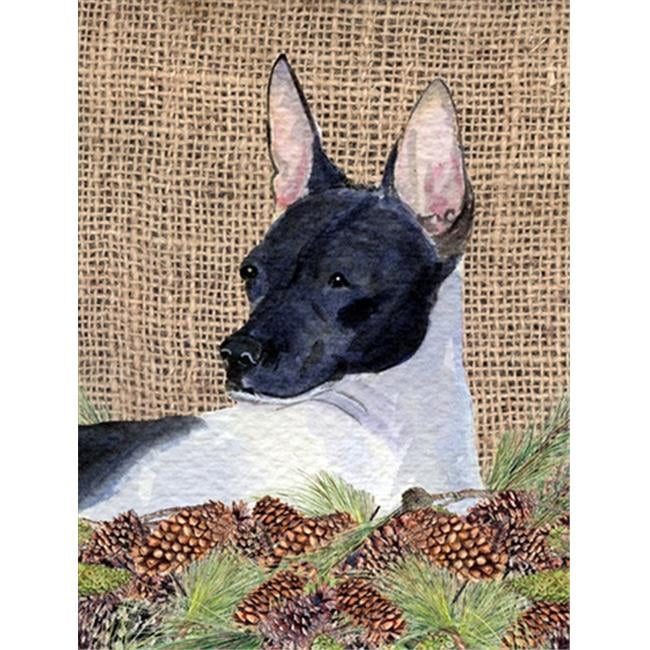 11 x 15 Po. Rat Terrier Drapeau de Jardin Taille
