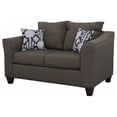 thumbnail image 4 of Salizar Upholstered Flared Arm Loveseat Charcoal Grey, 4 of 10