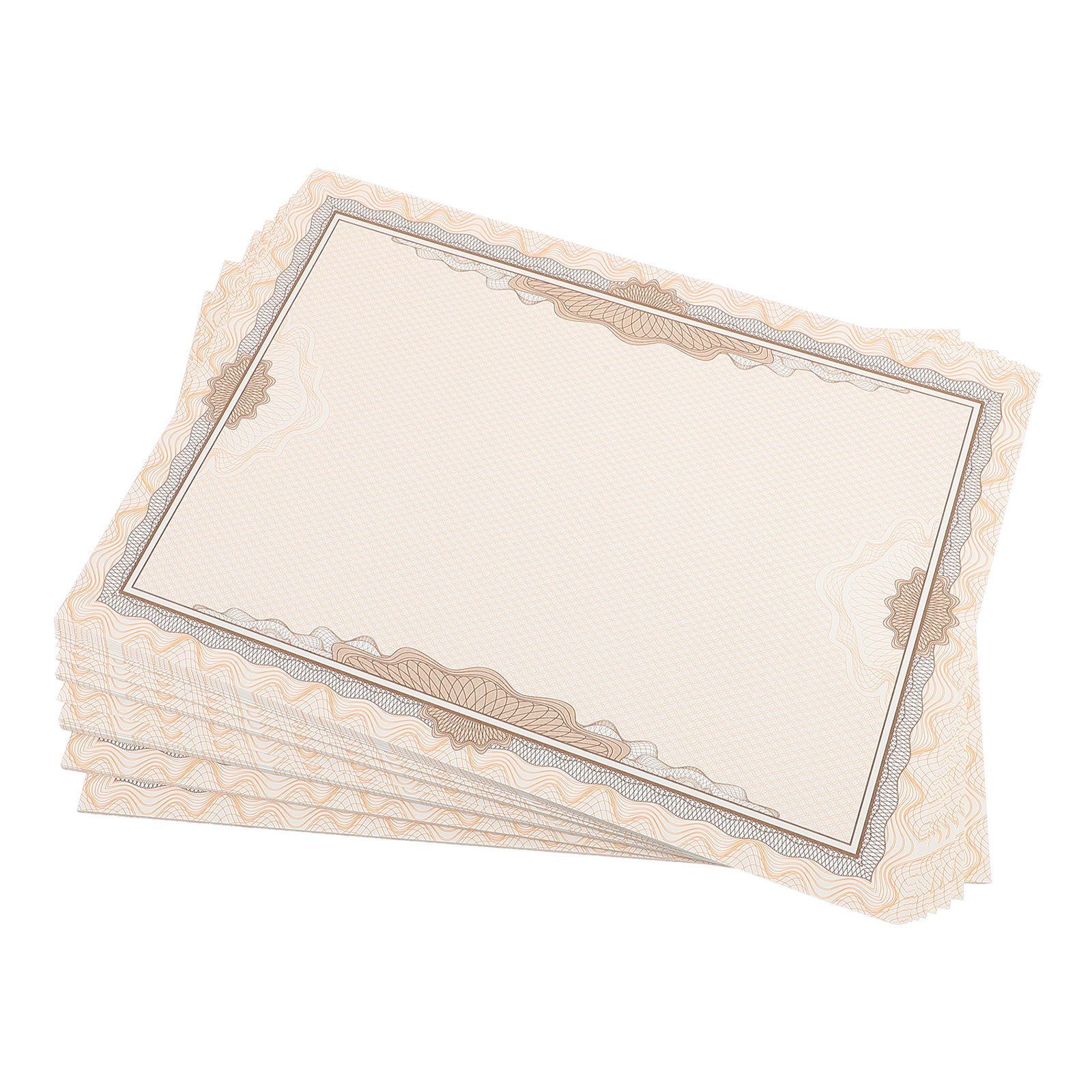 Miangastore Certificate Paper For Printing Beige 100 Sheets 11.4X8.25In