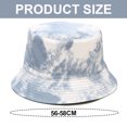 thumbnail image 2 of Circunferencia del sombrero: 56-58 cm, sombrero de pescador teñido anudado, sombrero de lavabo para mujer, sombrero casual con protector solar de doble cara, sombrero para el sol, 2 of 6