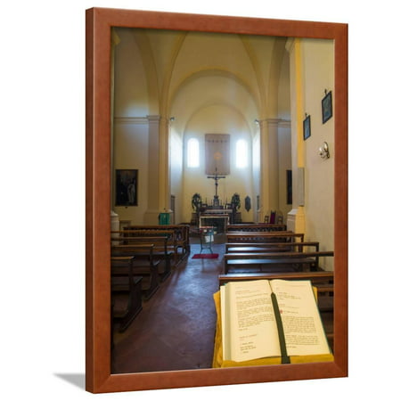 Inside Very Small Chapel in the Town of Volpaia Chianti Tuscany Framed Print Wall Art By Terry