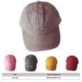 thumbnail image 5 of MKKAS Toddler Kids Baseball Cap Hat 100% Cotton Low Profile Adjustable Hat for Soft Skin-Friendly Daily Wear Minimalist Solid Color, Red, Baseball Cap Hat, Toddler, Cotton, 5 of 5