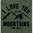 thumbnail image 2 of Love You To Mountains Hiking Couple Hoodie Sweatshirt Women Men Brisco Brands X, 2 of 6