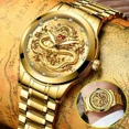 thumbnail image 3 of DOBLT Men's Luxury Gold Stainless Steel Watch - Waterproof Diamond Quartz Business Watch, Classic Dress Wristwatch for Professional Men, Elegant Gift for Husband, Dad, Graduation, Anniversary, 3 of 7