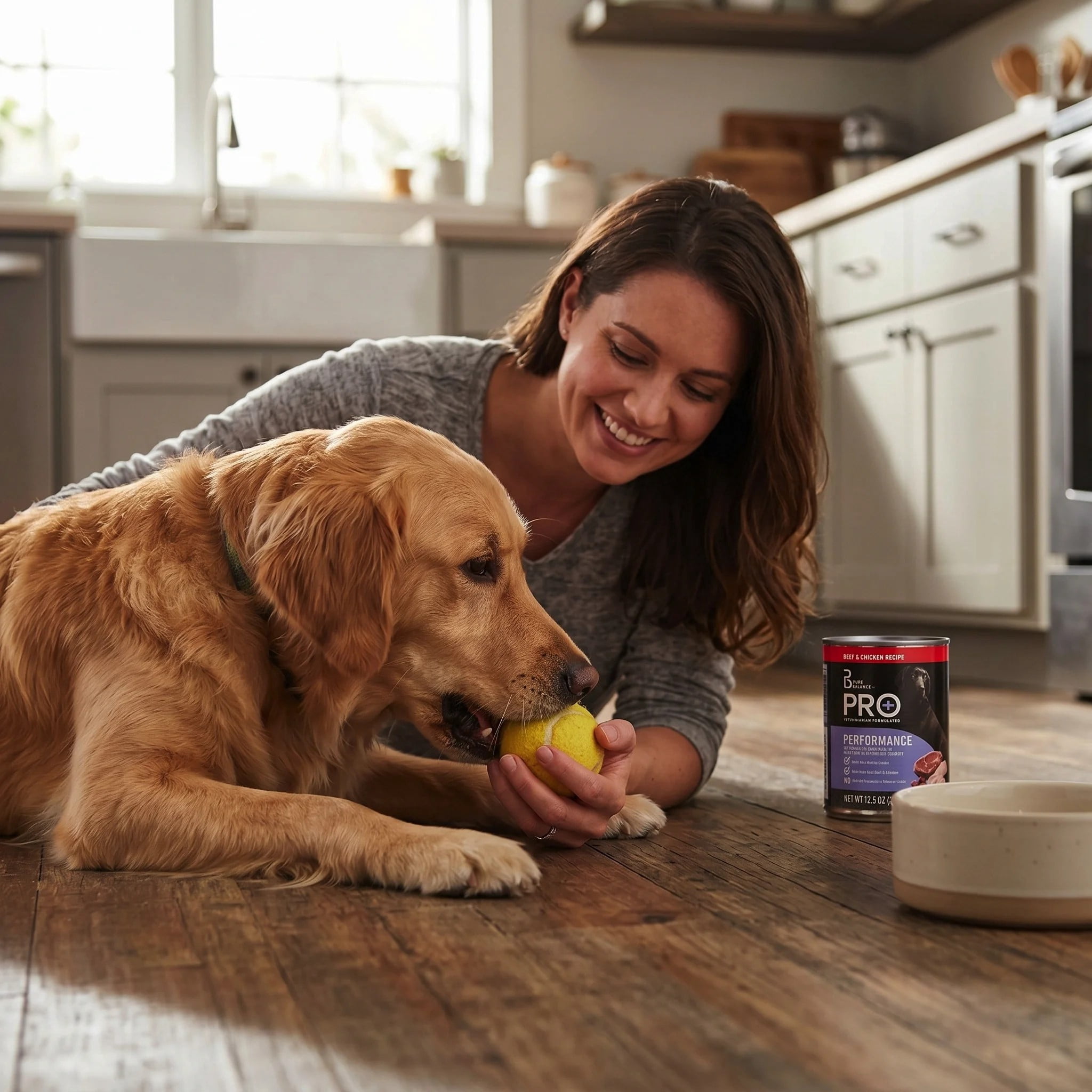 Pure Balance Pro+ Performance Wet Dog Food for Active Dogs, Beef & Chicken Recipe, 12.5 oz Can