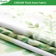 thumbnail image 6 of Spring Shower Curtain for Bathroom Watercolor Floral Fabric Plant Green, 6 of 6