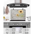 thumbnail image 4 of Large Induction Cooktop Protector Mat You Are My Sunshine Stove Top Covers for Electric Stove, Yellow Sunflowers Cute Bees Heart Retro Wood Decorative Stove Burner Cover Mats, Glass Top Stove Cover, 4 of 7