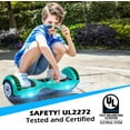 thumbnail image 5 of SISIGAD Hoverboard Bluetooth 6.5" Two-Wheel Self Balancing Hoverboard with LED Lights Electric Scooter Hoverboard for Kids Green, 5 of 8