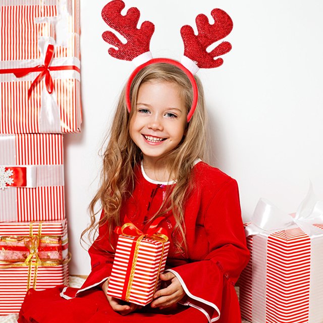 Fiudx Ofertas y liquidaciones Pinzas para el cabello, adorables y lindas, con forma de bola de visón Mori, con cuernos, par de pinzas para el cabello, para disfrazarse de Navidad, con orejas de cuern