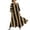 *1-Gold, variant on Women's Abstract Striped V-Neck Maxi Dress,Ladies 3/4 Sleeve Loose Fit Caftan,Casual Flowy Summer Beach Kaftan Dress For Women,Gold,S-3XL