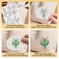 thumbnail image 4 of 32Pcs Lily of The Valley Water Soluble Hand Sewing Stabilizers 8.3"x11.7" Flower Embroidery Pattern 4 Floral Stick and Stitch Embroidery Paper, 4 of 7