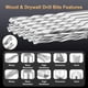 thumbnail image 2 of Juego de 100 Brocas, Broca de Corte con Punta Guía para Paneles de Yeso de 1/8 Pulgada, Herramientas para Paneles de Yeso, Corte de Paneles de Yeso para Usar con Espiral, 2 of 5