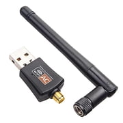 600Mbps Wireless USB WiFi Adapter,with External Antenna,Dual Band 2.4GHz/5GHz,Compatible with Windows 10/8/7/XP,MAC OS,Linux etc