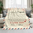 thumbnail image 4 of 50x60in Anniversary Wedding Gifts for Women - I Love You More Soft Fleece Throw Blanket - Birthday Gifts for Girlfriend Boyfriend Him Her, Wife Husband Gift Ideas, Couple Blanket, 4 of 7