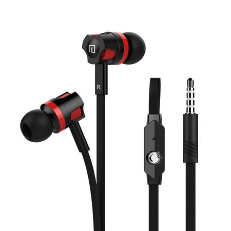 Gaming Earbuds - LANGSDOM JM26 Wired In-ear Earphones Stereo Gaming Headsets Headphones with In-line Contol & Microphone for iOS Android Phones