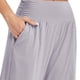 thumbnail image 3 of Pantalones deportivos holgados de pierna ancha para mujer, informales, cómodos, de cintura alta, para yoga, atléticos y con bolsillos, 3 of 5