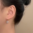 thumbnail image 5 of Jewelry VerPetridure Heart-Shaped Earrings Pearl Crystal Creative Shining With Shining Cubic-Crystal Wonderful Gift, 5 of 6