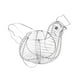 thumbnail image 1 of Yuarrent Soporte para huevos con forma de pollo, repuesto portátil galvanizado, contenedor para restaurante doméstico, accesorios para Cocina y Comedor, 1 of 6