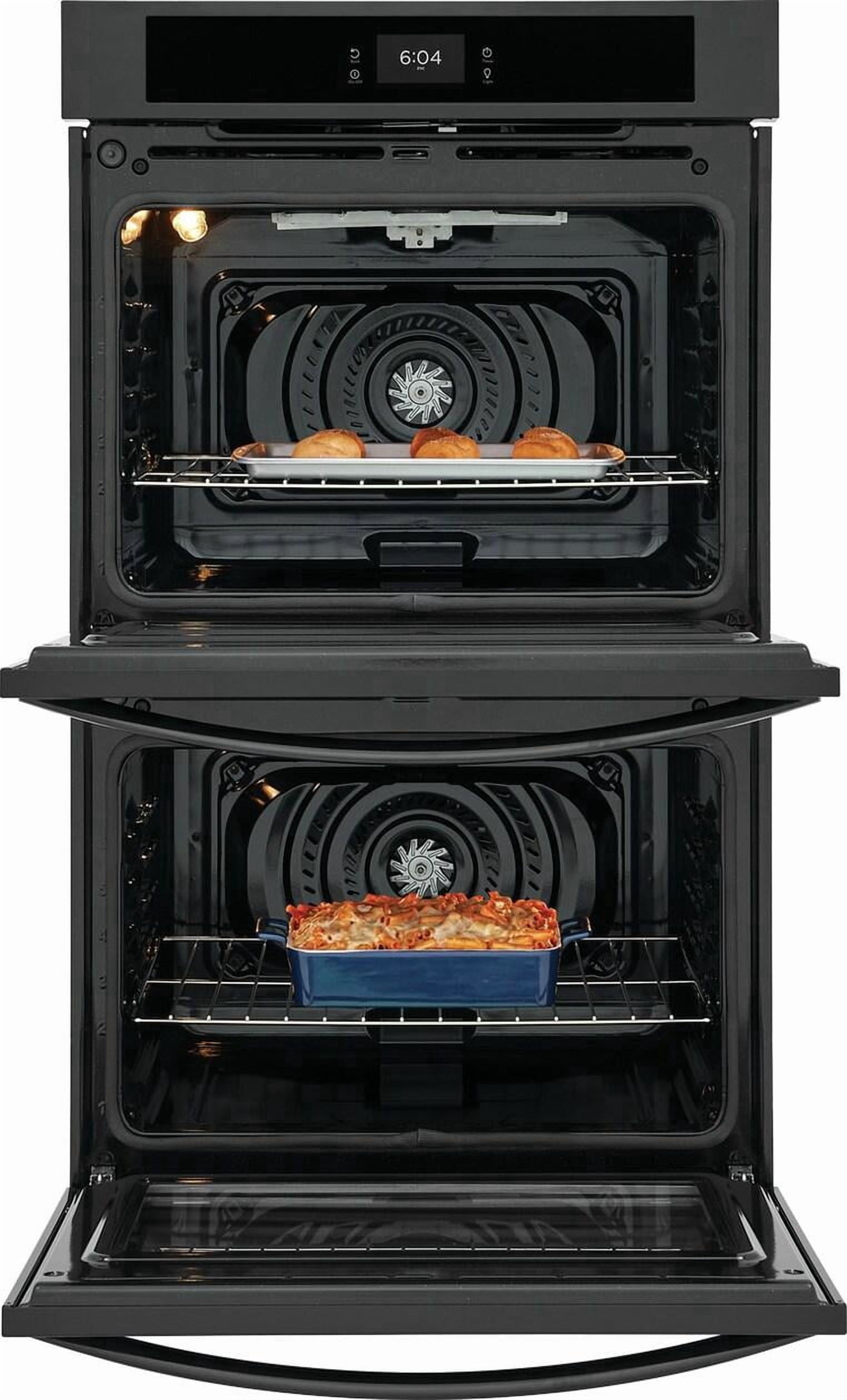 Frigidaire FCWD3027AB 30 inch Black Built-In Double Electric Convection Wall Oven