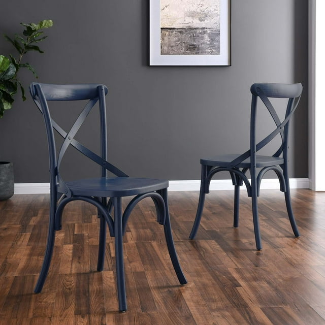Modway Chaise Latérale de Salle à Manger Gear, Bleu Minuit