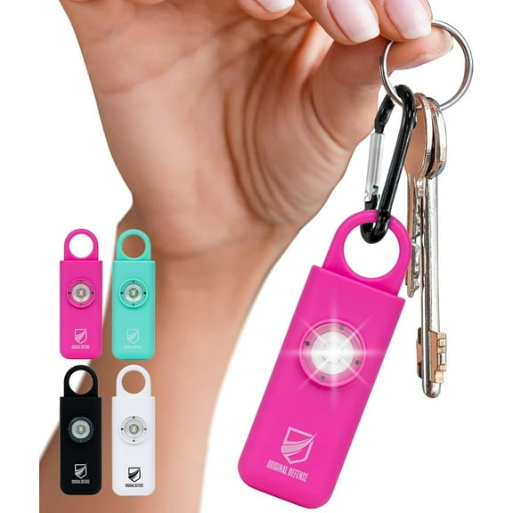 The Original Personal Safety Alarm for Womenn by Women– Loud Siren Birdie Sound, Strobe SOS LED Light, Be Safe with Personal Alarm– Self Defense Keychain for College Essentials (Aqua)