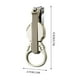 thumbnail image 4 of Cortaúñas con lupa 1,5x | Forma de violín metálico de precisión | Contenedor de escombros empotrado | Cortes limpios gruesos | Función del abridor de botellas | Diseño Elegante y Duradero |, 4 of 9