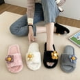 thumbnail image 5 of Vedolay House Slippers Fuzzy Cozy House Shoes for Women Men Indoor Outdoor Home Slippers White,39, 5 of 5