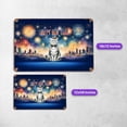 thumbnail image 5 of Happy New Year with American Shorthair Fireworks Holiday Xmas Winter 2025 Horizontal Metal Aluminum Sign Cat Lover Kitten Owner Gifts Wall Art Home Decor - 00025, 5 of 5