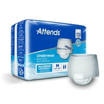 Attends Disposable Underwear Pull On with Tear Away Seams Medium, AP0720100, 44, 25 Ct